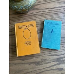Vintage Western Birds Books Field Guide to the Birds Illustrated Hardcovers
